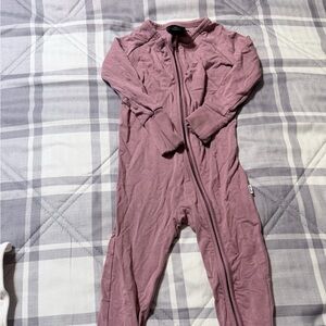 Little sleepies cozy lined zippy in Dusty Rose